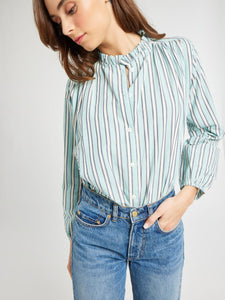 Francesca Top- Seaglass Stripe