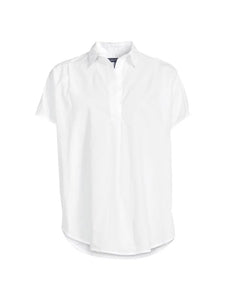 Cele Rhodes Poplin Sleeveless Shirt- White