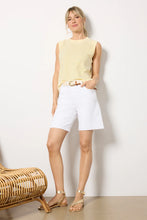 Sunwashed Slub Muscle Tank- Sunshine Stripe