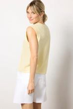 Sunwashed Slub Muscle Tank- Sunshine Stripe