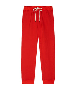 The Lantern Pant- Hot Red Overdyed Stripe