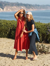 Daphne Sleeveless Popover Dress- Nantucket Red