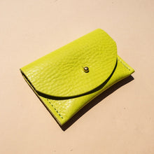 Chartreuse Leather Cardholder