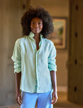 Eileen Relaxed Button-Up Shirt- Sea Foam