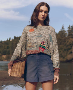 The Boating Pullover- Sea Breeze Multi