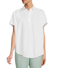 Cele Rhodes Poplin Sleeveless Shirt- White