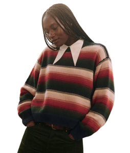 The Bubble Pullover Sweater- Reflection Stripe