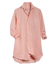 Classic Shirtdress- Creamsicle Tattered Denim
