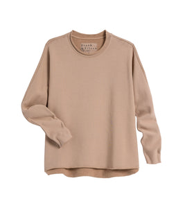 Anna Long Sleeve Capelet- Cappuccino