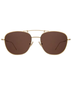 Cyprus Sunglasses- Gold w/ Brown