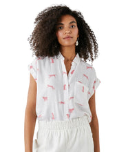 Whitney Top- Rose Leopard