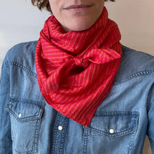 Light Silk Cowboy Scarf- Janie in Midnight