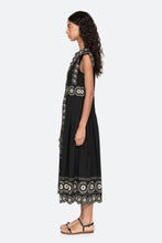 Mirabel Print Midi Dress- Black