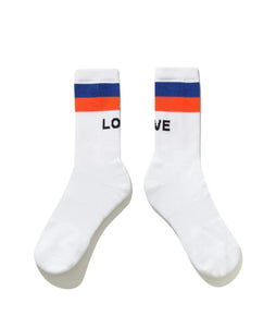 The Women's Love Socks- White