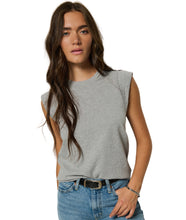 Patti Muscle Tank- Heather Grey