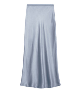 Bar Silk Skirt- Pastel Blue
