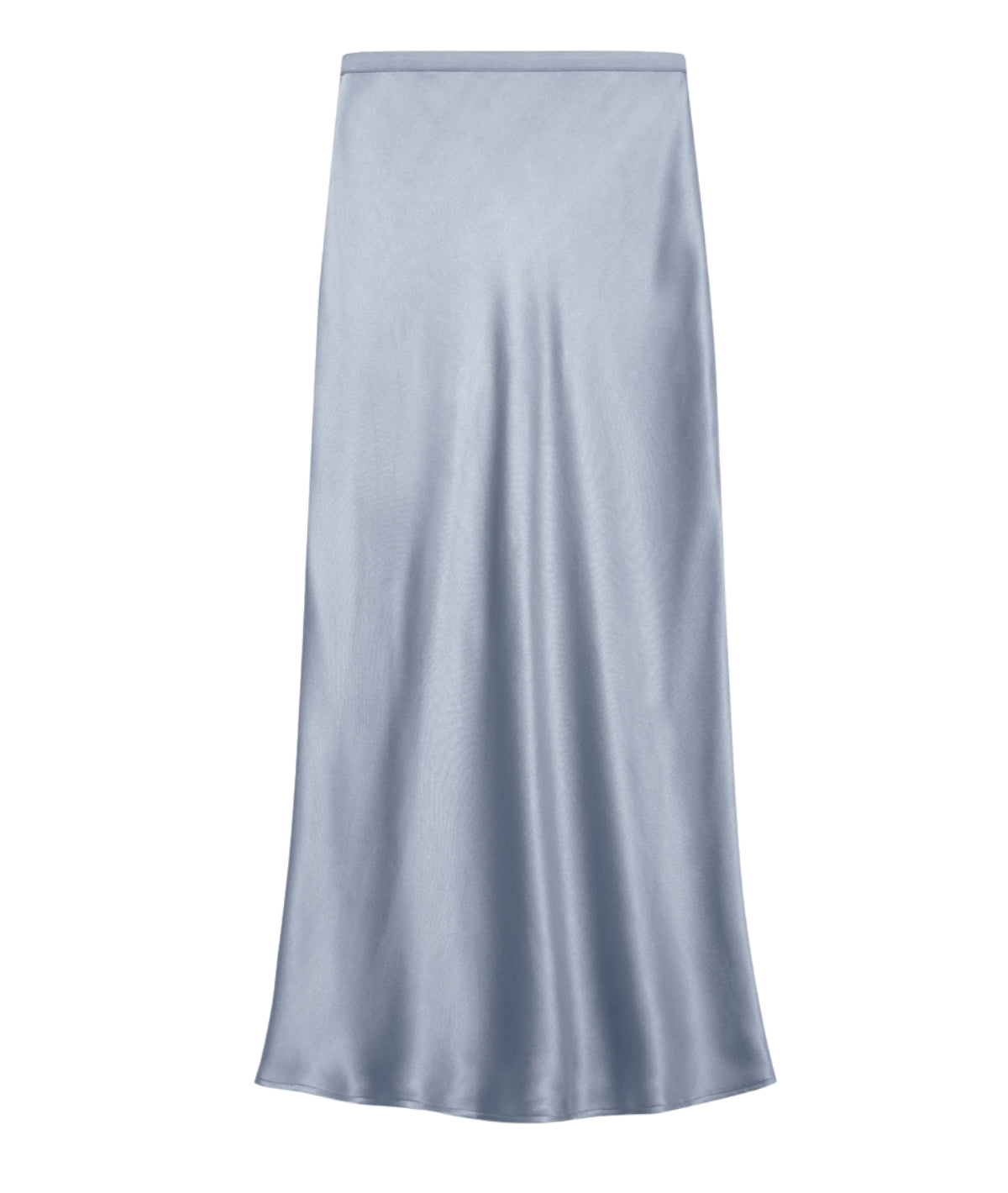 Bar Silk Skirt- Pastel Blue