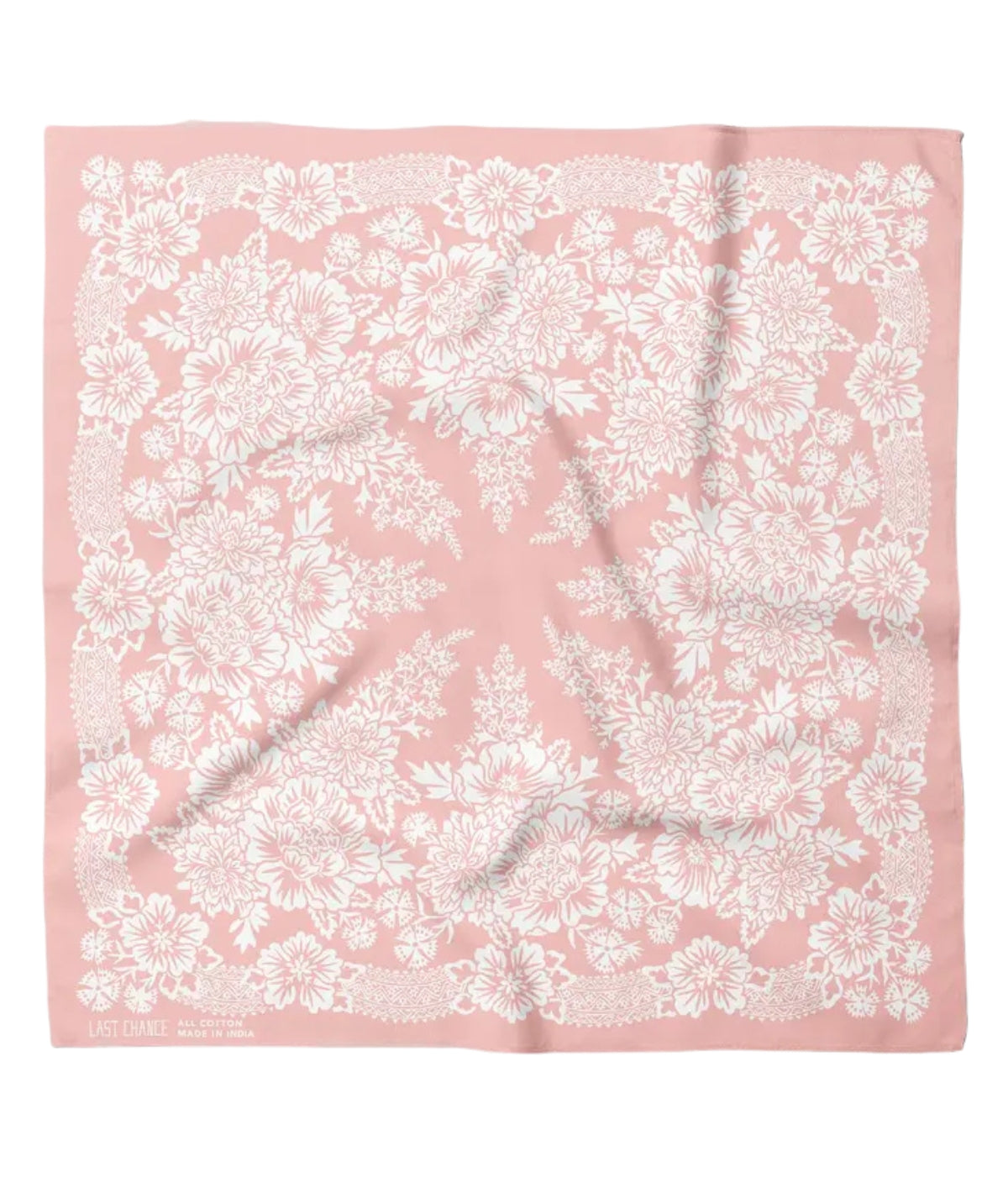 Cotton Blossom Bandana- Shell Pink