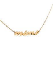 Mimi Script Necklace- 14K Gold Plated