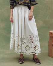 The Super Bloom Eyelet Skirt- White
