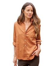 Eileen Relaxed Button-Up Shirt- Toffee