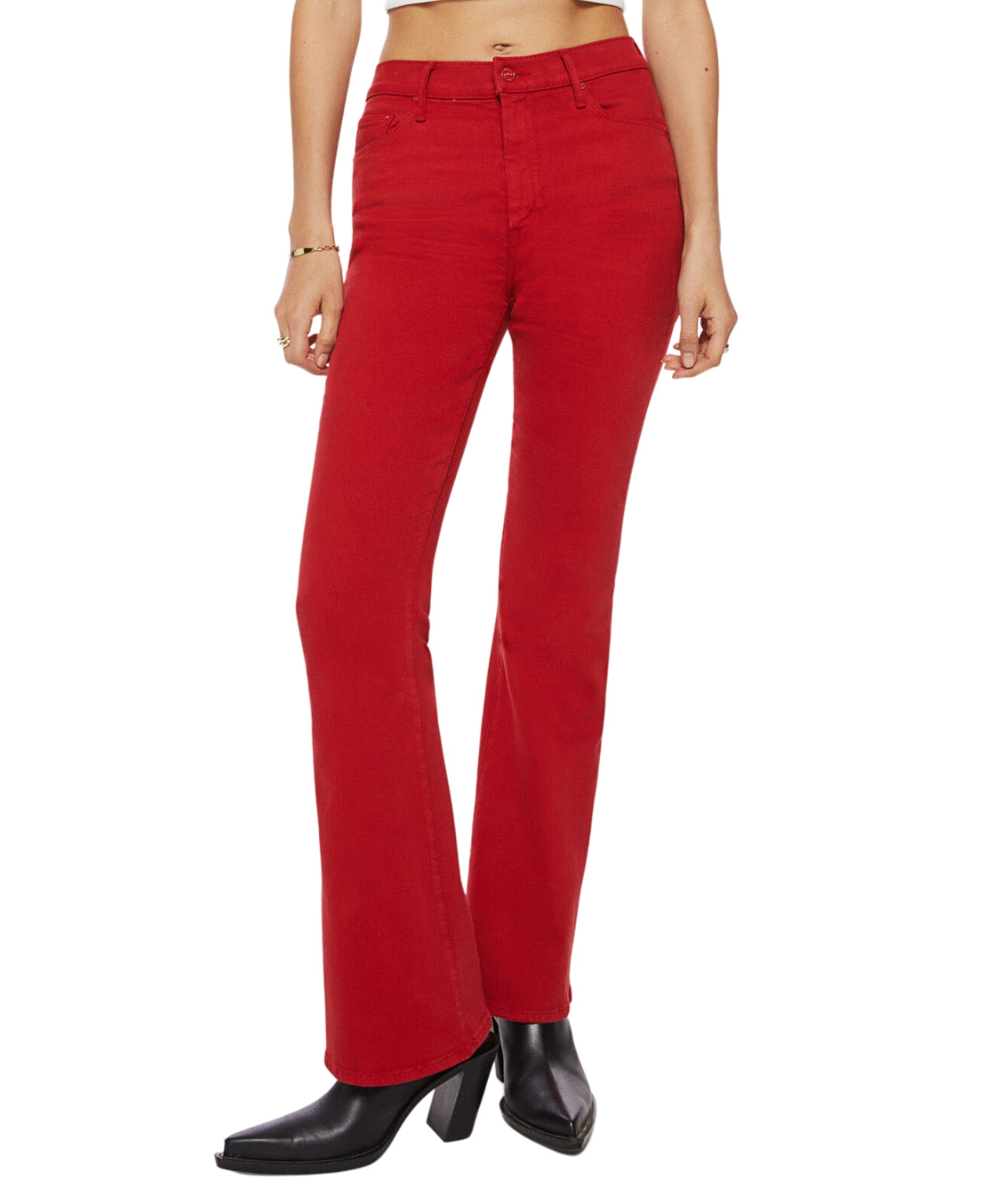 High Waisted Weekender Skimp- Haute Red