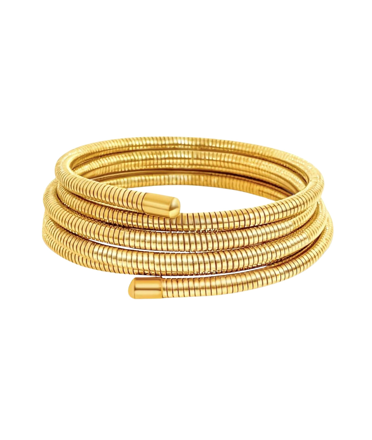 Krishna Coil Wrap Bracelet- Gold