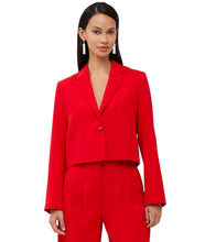 Harry Suiting Cropped Blazer- Royal Scarlet