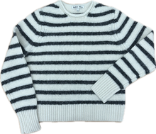 Jaime Striped Sweater- White/Ash