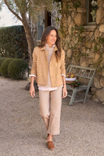 Cropped Sweatshirt Peacoat- Camel