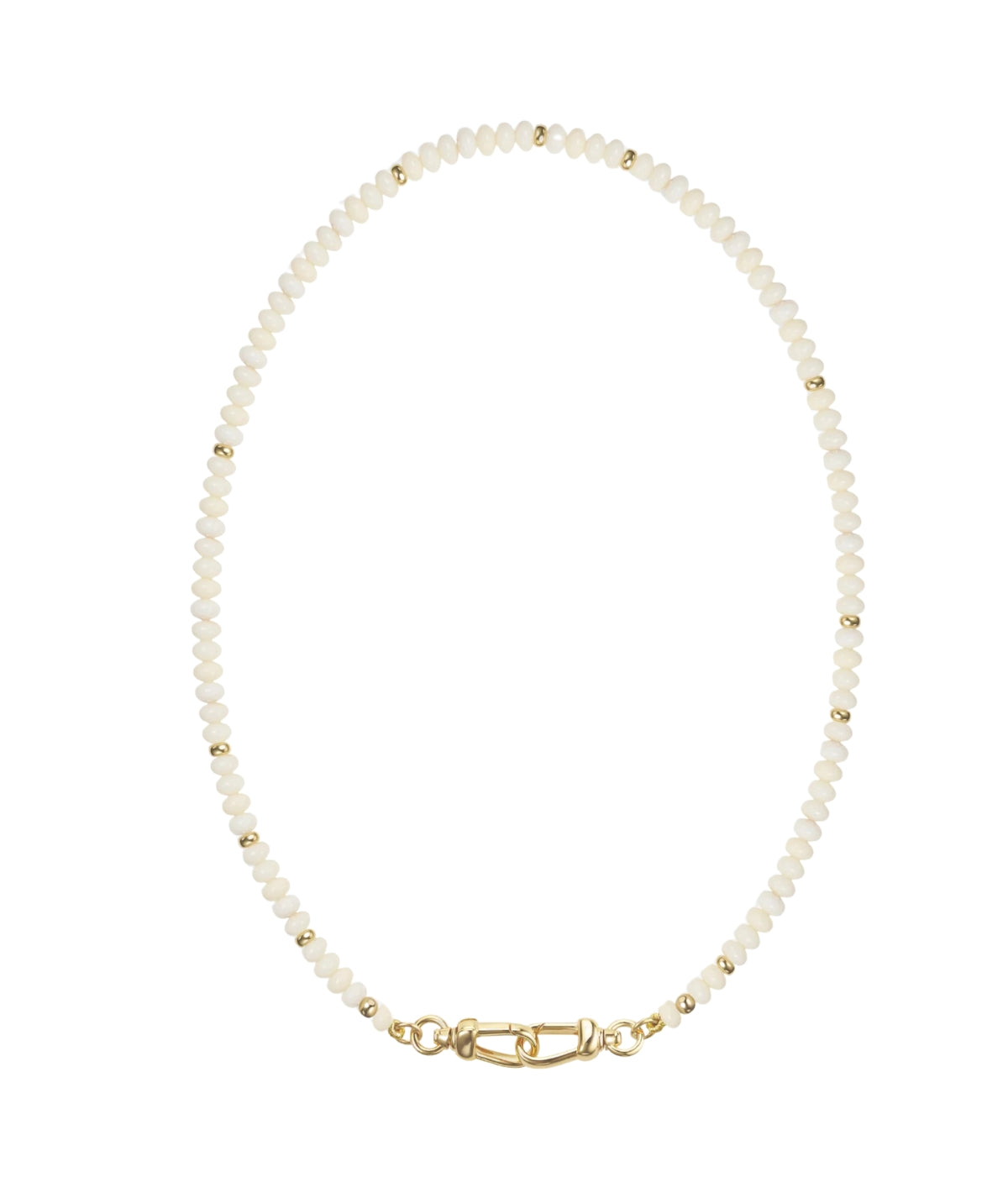 Sonia Gemstone Necklace- Coconut