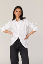 Alexis Cotton Shirt- Linen White