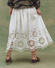 The Super Bloom Eyelet Skirt- White