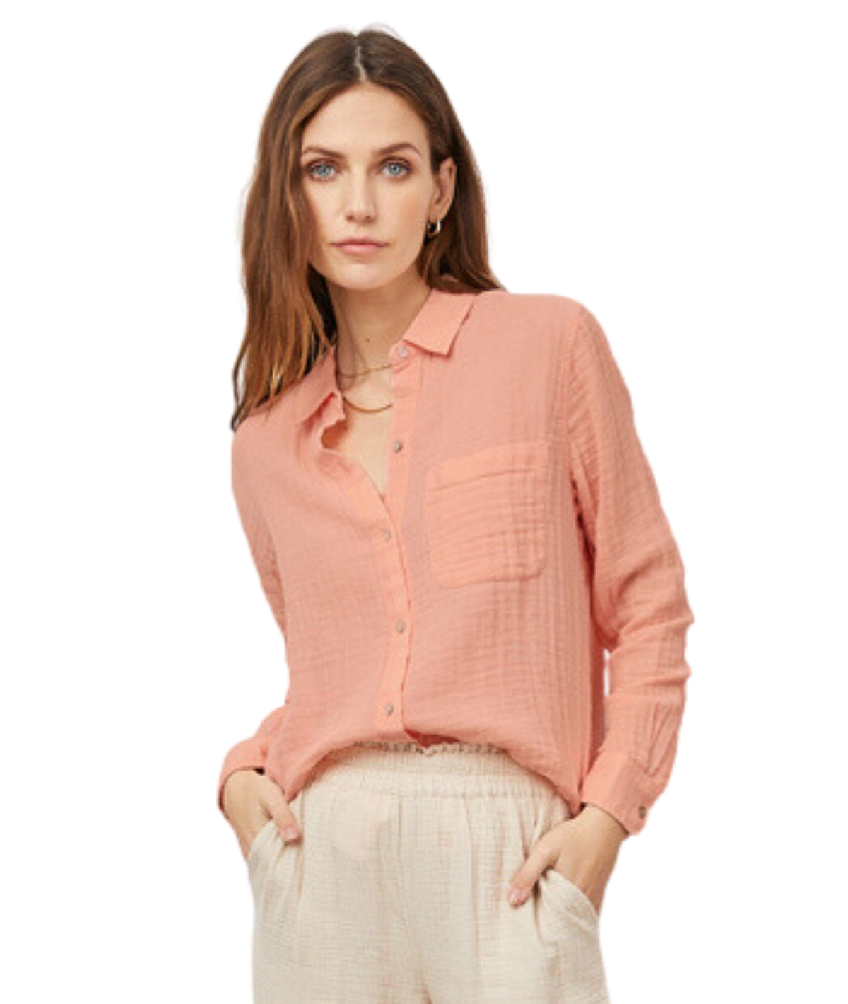 Ellis Shirt- Flamingo