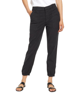 Jameson Utility Jogger- Black Performance Linen