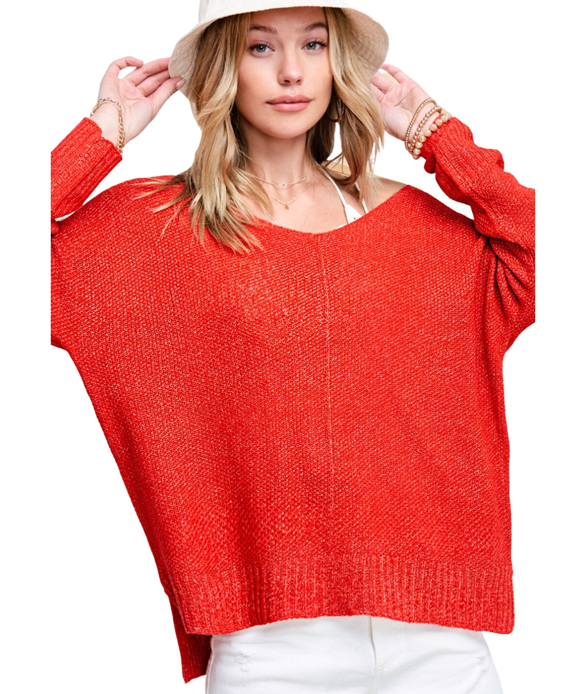 James Sweater- Red