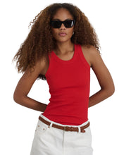 Everyday Rib Tank- Berry Red