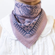 Natural Dye Silk Bandana- Viola