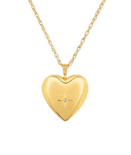 Augustine Heart Locket Pendant- Gold