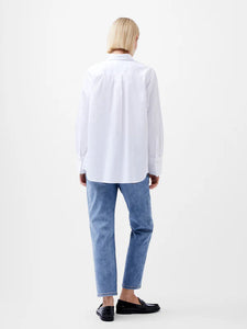 Alexis Cotton Shirt- Linen White