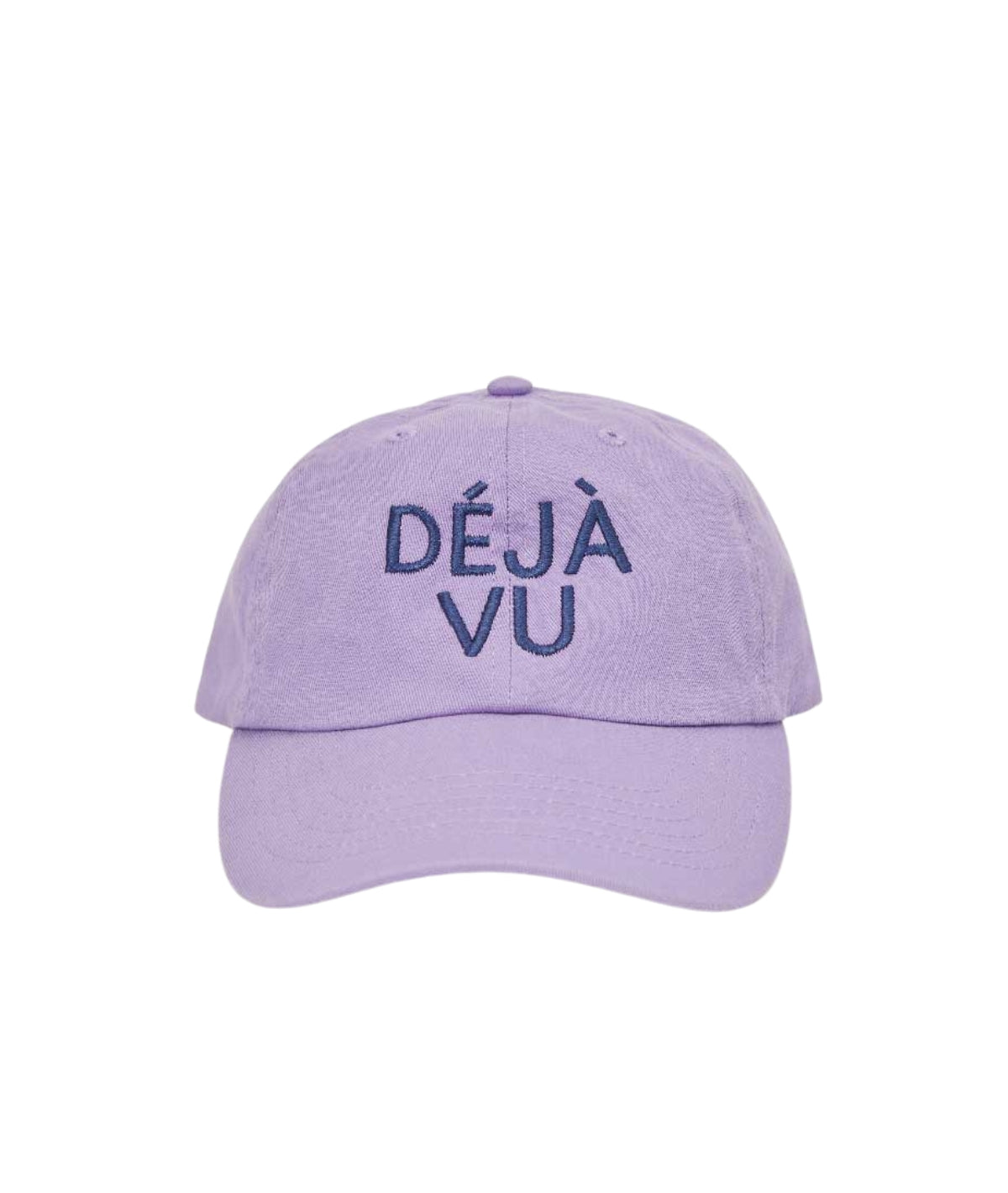 Baseball Hat- Lilac w/ Navy Embroidered Deja Vu