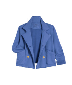 Mini Belfast Crop Peacoat- Blue Bird