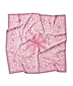 Silk Scarf- Rose Pink Blossom