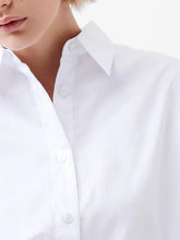 Alexis Cotton Shirt- Linen White