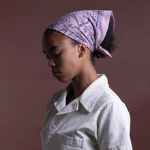 Natural Dye Silk Bandana- Viola