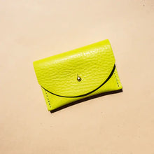 Chartreuse Leather Cardholder