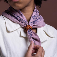 Natural Dye Silk Bandana- Viola