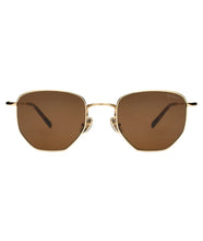 Hunter Sunglasses- Gold w/ Brown Lenses