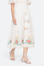 Astrid Embroidery Short Sleeve Midi Dress- Multi