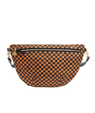 Grande Fanny- Black & Natural Woven Checker